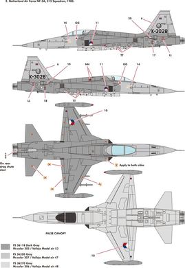 Збірна модель 1/48 літак NF-5A Freedom Fighter Kinetic 48110