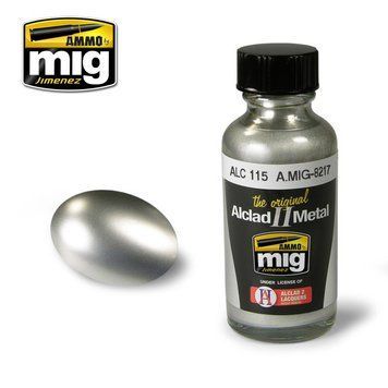 Алкідна фарба металік Stainless Steel (нержавіюча сталь) Ammo Mig 8217