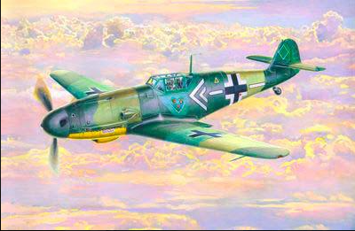 Prefab model 1/72 Gotz MisterCraft C-69 BF-109G-2 aircraft