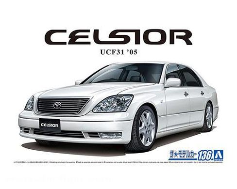 Prefab model 1/24 car Toyota UCF31 Celsior 2005 Aoshima 06508
