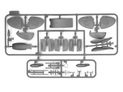 Сборная модель 1/48 самолет Спитфайр Mk.IX, британский истребитель 2 Мировой войны ICM 48061