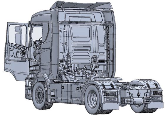 Збірна модель 1/24 вантажівка Scania S770 4x2 Normal Roof - LIMITED EDITION Italeri 3961