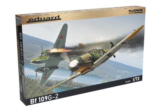 Збірна модель 1/72 німецький одномоторний винищувач Bf 109G-2 ProfiPACK Edition Eduard 70156