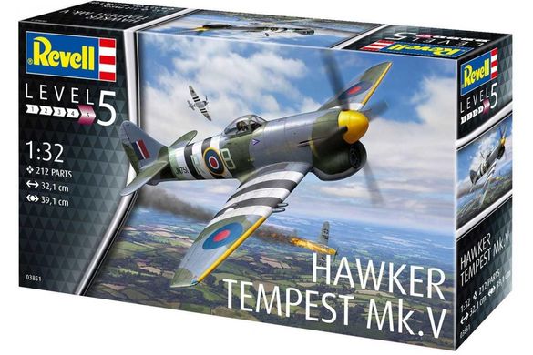 Збірна модель Літака Hawker Tempest Mk.V Revell 03851 1:32