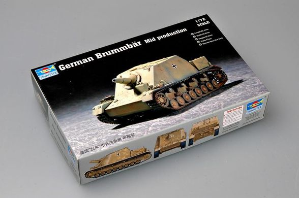 Збірна модель 1/72 німецька піхотна штурмова гармата "Грізлі" середньої версії Trumpeter 07211