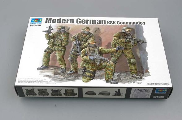 Збірна модель 1/35 фігури сучасний німецький Modern German KSK Commandos Trumpeter 00422