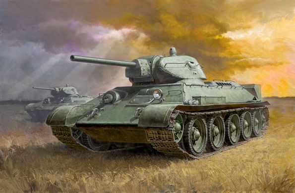Збірна модель 1/48 Радянський танк Т34/76 Модель 1941 (лита турель) Tamiya 32515