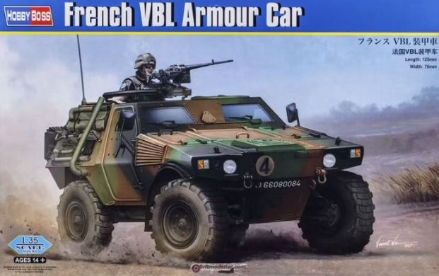 Збірна модель 1/35 бронемашина French VBL Armour Car Hobby Boss 83876
