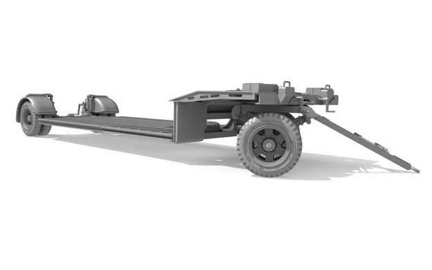 Сборная модель 1/35 трейлер прицеп Sonderanhänger 115 10 Ton Tank Trailer Sd.Ah.115 Das Werk DW35002