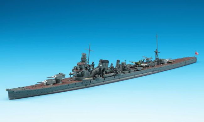 Сборная модель 1/700 японский тяжелый крейсер Navy Heavy Cruiser Furutaka Hasegawa 49345