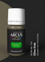 Acrylic paint Olive Drab No. ARCUS 319 A518
