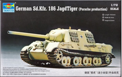 Assembled model 1/72 tank German Sd.Kfz.186 Jagdtiger Trumpeter 07273