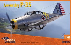 Assembled model 1/48 fighter Seversky P-35 DW 48012