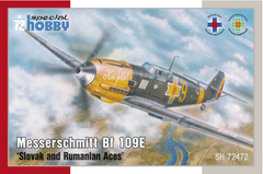 Assembled model 1/72 aircraft Messerschmitt Bf 109E 'Slovak and Rumanian Aces' Special Hobby 72472