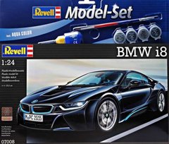 Стартовий набір для моделізму 1/24 автомобіля Model-Set BMW i8 Revell 67008