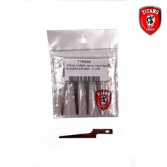 Set 1 hand saw for plastic and resin - 5 pcs TITANS HOBBY TTH044