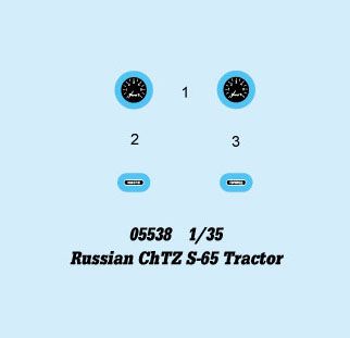 Збірна модель 1/35 Soviet ChTZ S-65 Tractor Trumpeter 05538