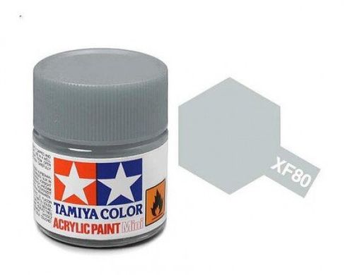 Акриловая краска XF80 Королевский светло-серый (Royal Gray) 10мл Tamiya 81780