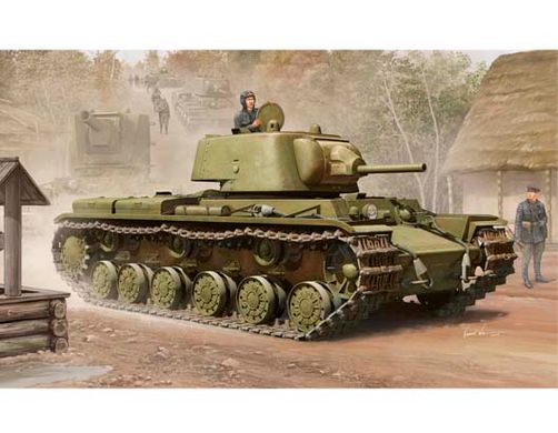 Збірна модель 1/35 танк soviet heavy tank KV-1 mod.1939 Trumpeter 01561