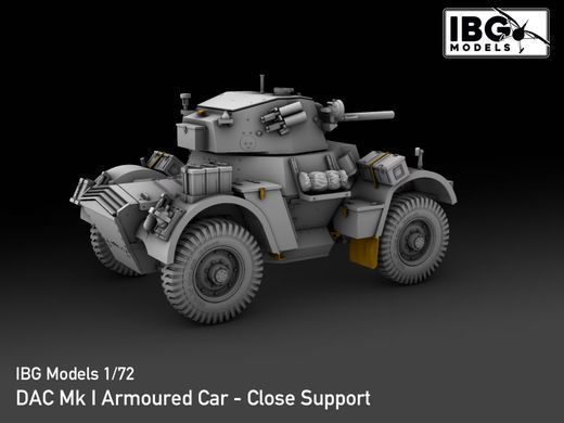 Збірна модель 1:72 бронеавтомобіль DAC Mk.I Close Support - British Armoured Car IBG 72147