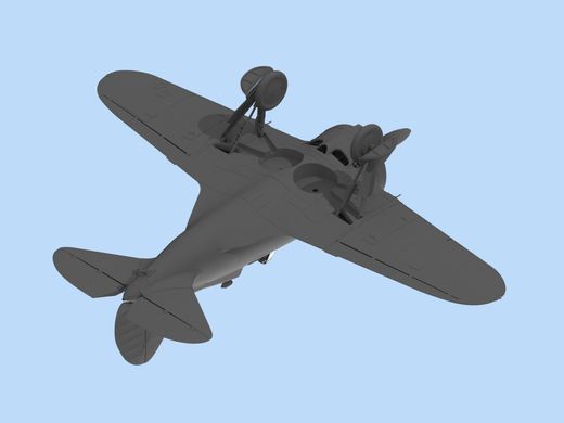 Assembled model 1/32 plane I-16 type 24 with Soviet pilots (1939-1942) ICM 32007