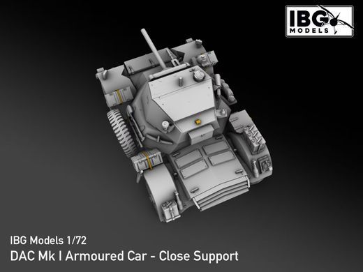 Збірна модель 1:72 бронеавтомобіль DAC Mk.I Close Support - British Armoured Car IBG 72147