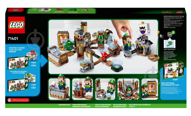 Учебный констуктор Super Mario Особняк Луиджи: Дополнительный набор :Поиски призраков LEGO 71401