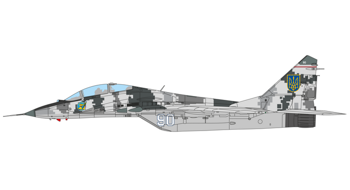 Сборная модель 1/72 реактивный самолет МиГ-29УБ в ВВС Украины IBG Models 72902
