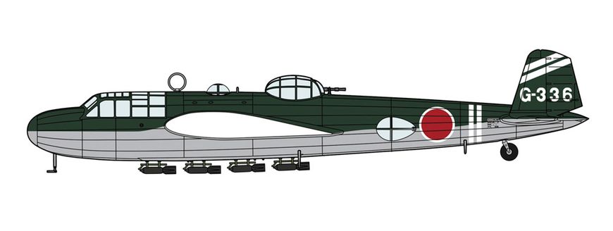 Збірна модель 1/72 Mitsubishi G3M2/G3M3 Type 96 Attack Bomber (Nell) Model 22/23 Hasegawa 02446