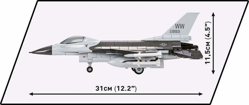 Навчальний конструктор штурмовий винищувач F-16C Fighting Falcon СОВІ 5813