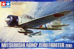Assembled model 1/48 plane Mitsubishi A6M2 Zero Fighter (Zeke) Tamiya 61016 1:48