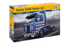 Prefab model 1/24 truck Scania 143M Topline 4x2 Italeri 3910