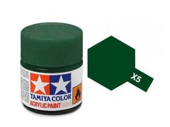 Акриловая краска X5 зеленая (Green) 10мл Tamiya 81505