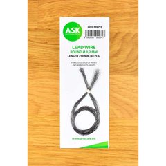 Lead wire - round Ø 0.2 mm x 250 mm (30 pcs.) Art Scale Kit ASK-200-T0059, In stock