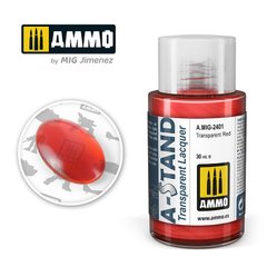 Прозорий червоний лак A-STAND Transparent Red Ammo Mig 2401