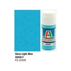 Акриловая краска голубой глянцевый gloss Light Blue 20ml Italeri 4650