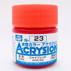 Acrylic paint Acrysion (N) Shine Red Mr.Hobby N023