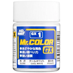 Нитрокраска Mr.Color Cool White (18 ml) Mr.Hobby GX001