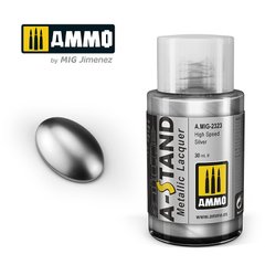 Metal coating A-STAND High Speed ​​Silver Fast silver Ammo Mig 2323