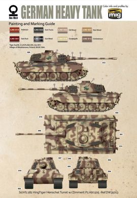 Сборная модель 1/35 танк PzKpfwg. VI Ausf.B Tiger II Sd.Kfz.182 - s.Pz.Abt.505 Das Werk DW35013