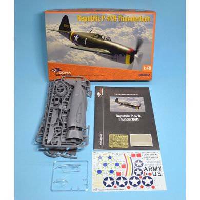 Сборная модель 1/48 истребитель Republic P-47B Thunderbolt DW 48051