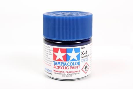 Acrylic paint X4 blue (Blue) 23 ml Tamiya 81004