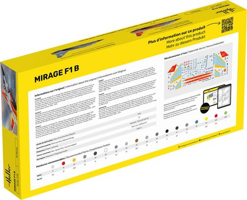 Стартовий набір для моделізма 1/72 літак Mirage F1 B Heller 35319