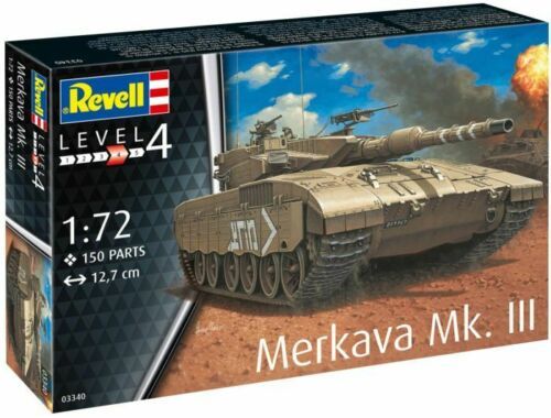 Assembled model 1/72 tank Merkava Mk. III Revell 03340
