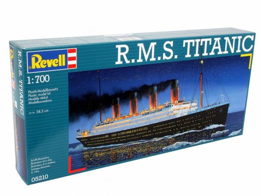 Prefab model 1/700 ship R.M.S. Titanic Revell 05210
