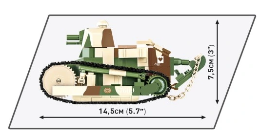 Навчальний конструктор 1/35 Renault FT Victory Tank 1920 COBI 2992