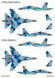 Декаль 1:72 для Ukrainian Su-27 and Su-27UB with Flora Camouflage Foxbot 72-076