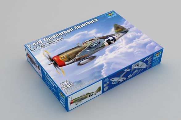 Збірна модель 1:24 літак Republic P-47 D Thunderbolt Razorback Trumpeter 02427