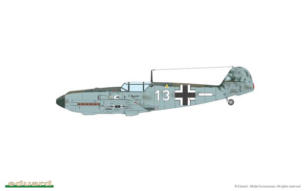Збірна модель 1/72 літак Bf 109E-3 ProfiPACK edition Eduard 7032