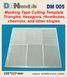 Masking tape template 135*117mm geometric shapes Dan Models 005